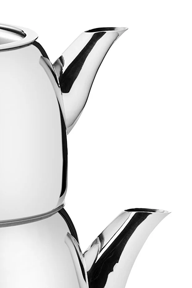 Panda Orta Boy 4 Parça Paslanmaz Çelik Çaydanlık Takımı 1.25-2.00lt